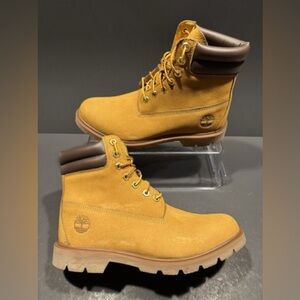 Timberland Mustard and Brown Lace-Up Boots